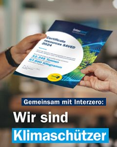 Recycling von Transport- und gewerblichen Verpackungen Zertifikat